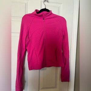Lululemon pink cropped define jacket